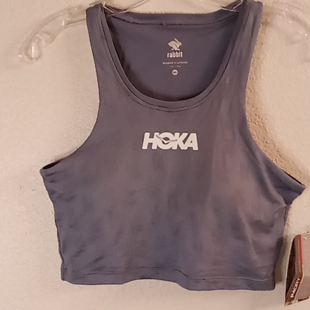 Rabbit Crop Hop Support & Pocket Size MD Marble Blue Color White Logo worn x1